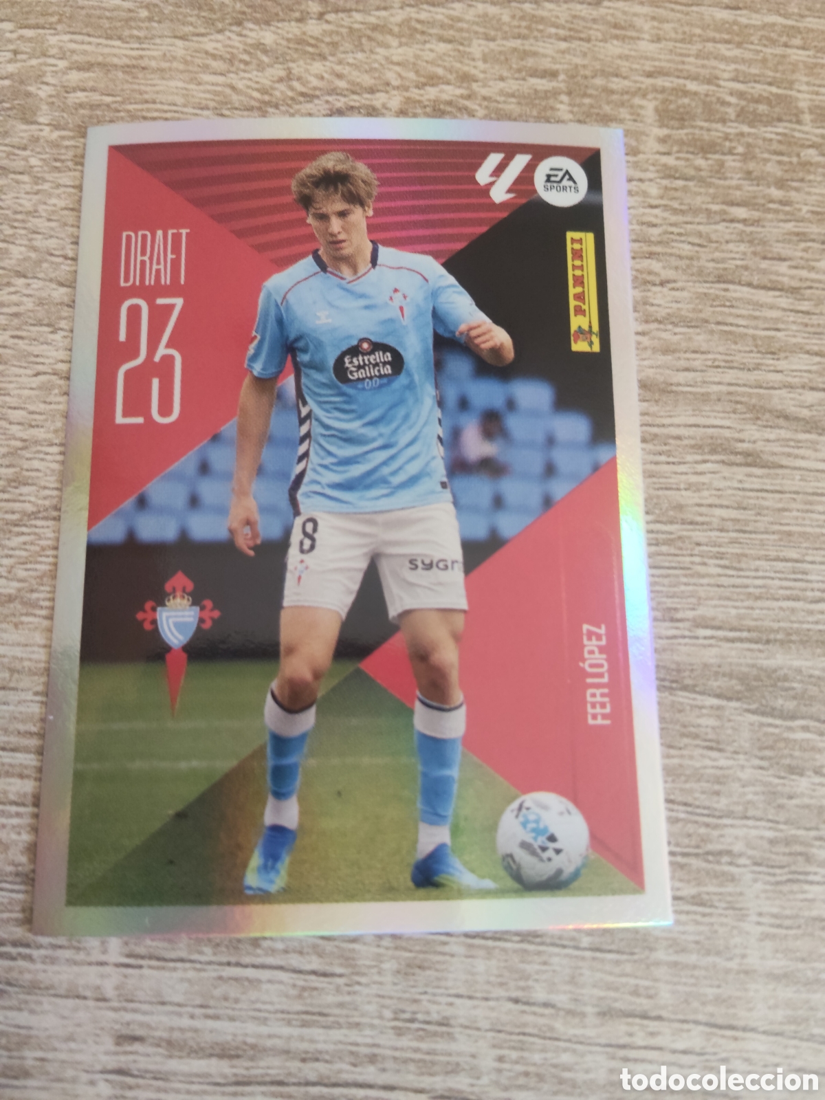 Cromos de f&uacute;tbol: Fer L&oacute;pez Celta de Vigo draft 23 liga 2026 2027 26 27 ediciones este