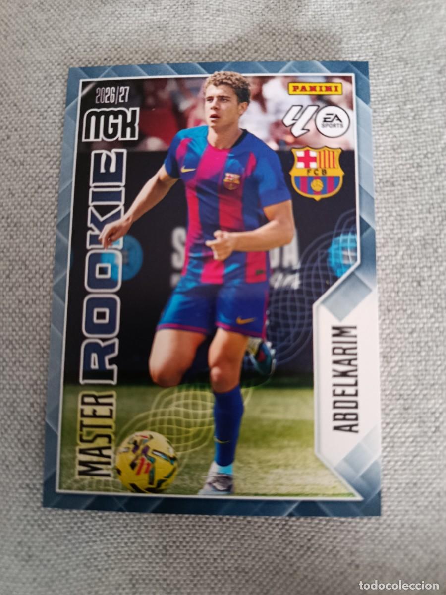 Cromos de f&uacute;tbol: Megacracks 26/27. 406- Abdelkarim. Barcelona. M&aacute;ster rookie