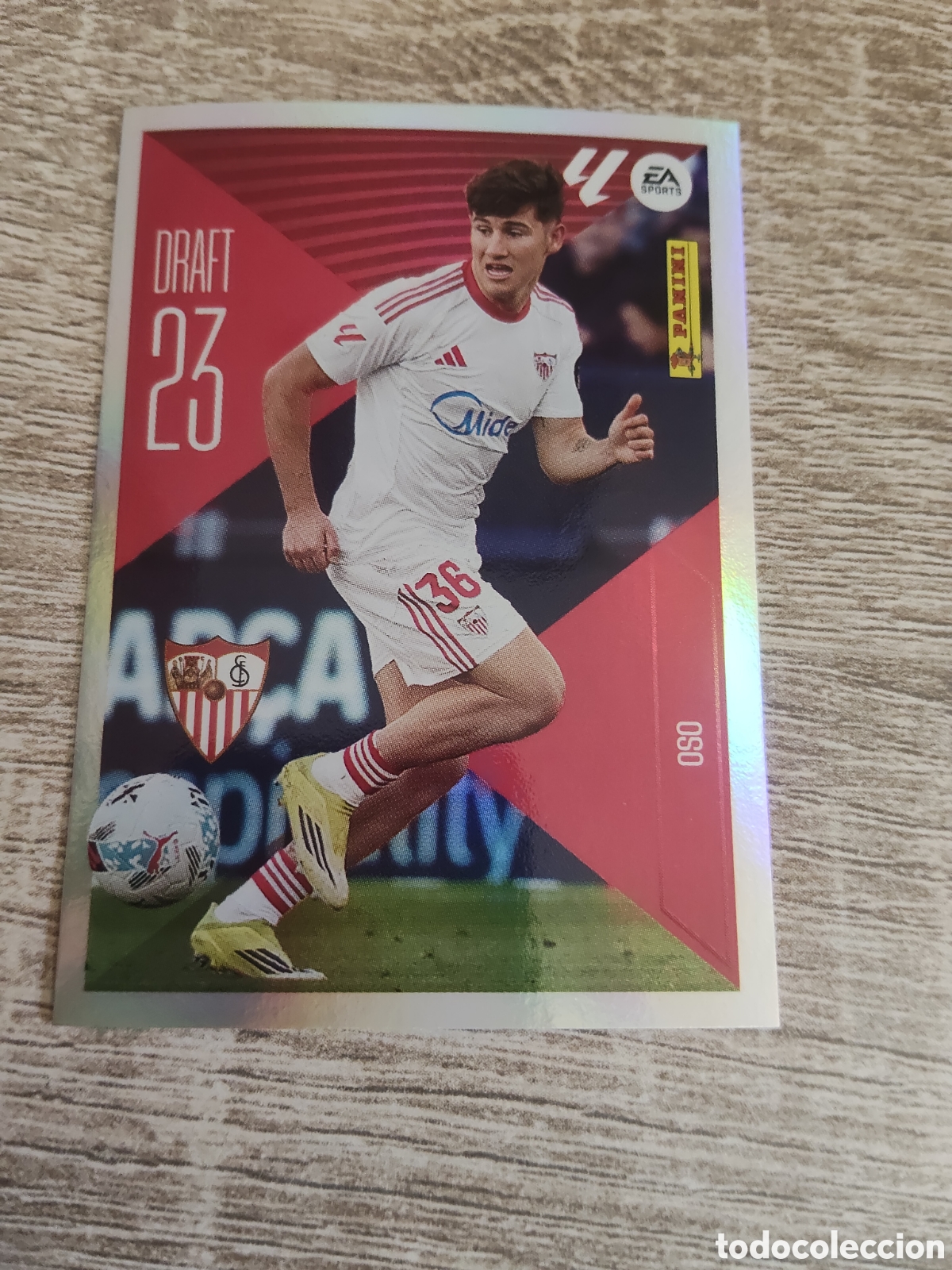 Cromos de f&uacute;tbol: Oso Sevilla draft 23 liga 2026 2027 26 27 ediciones este