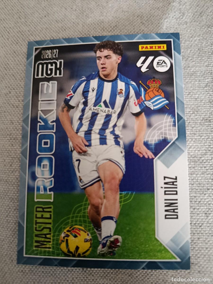 Cromos de f&uacute;tbol: Megacracks 26/27. 411- Dani D&iacute;az. Real Sociedad. M&aacute;ster rookie