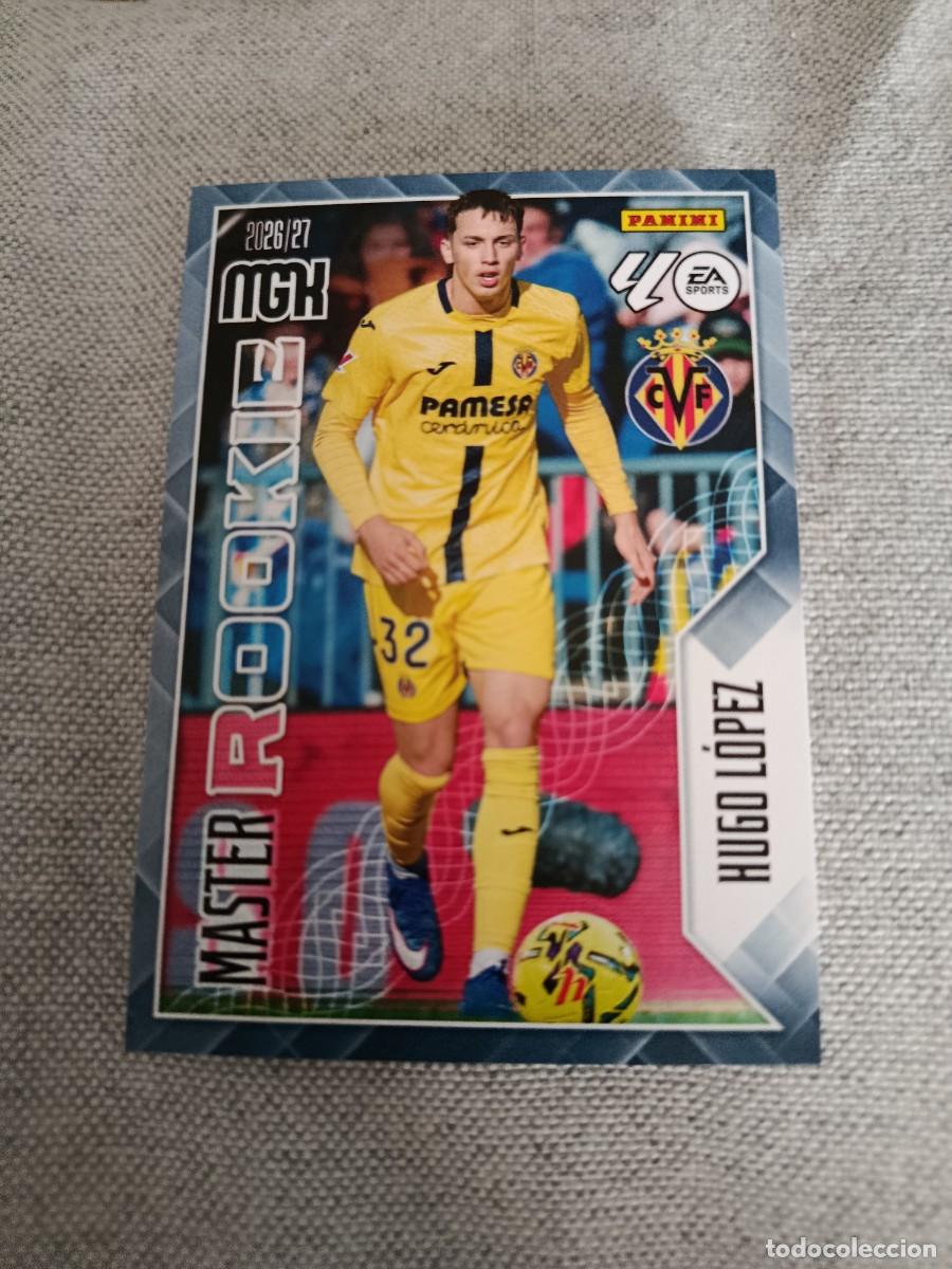 Cromos de f&uacute;tbol: Megacracks 26/27. 412- Hugo L&oacute;pez. Villarreal. M&aacute;ster rookie