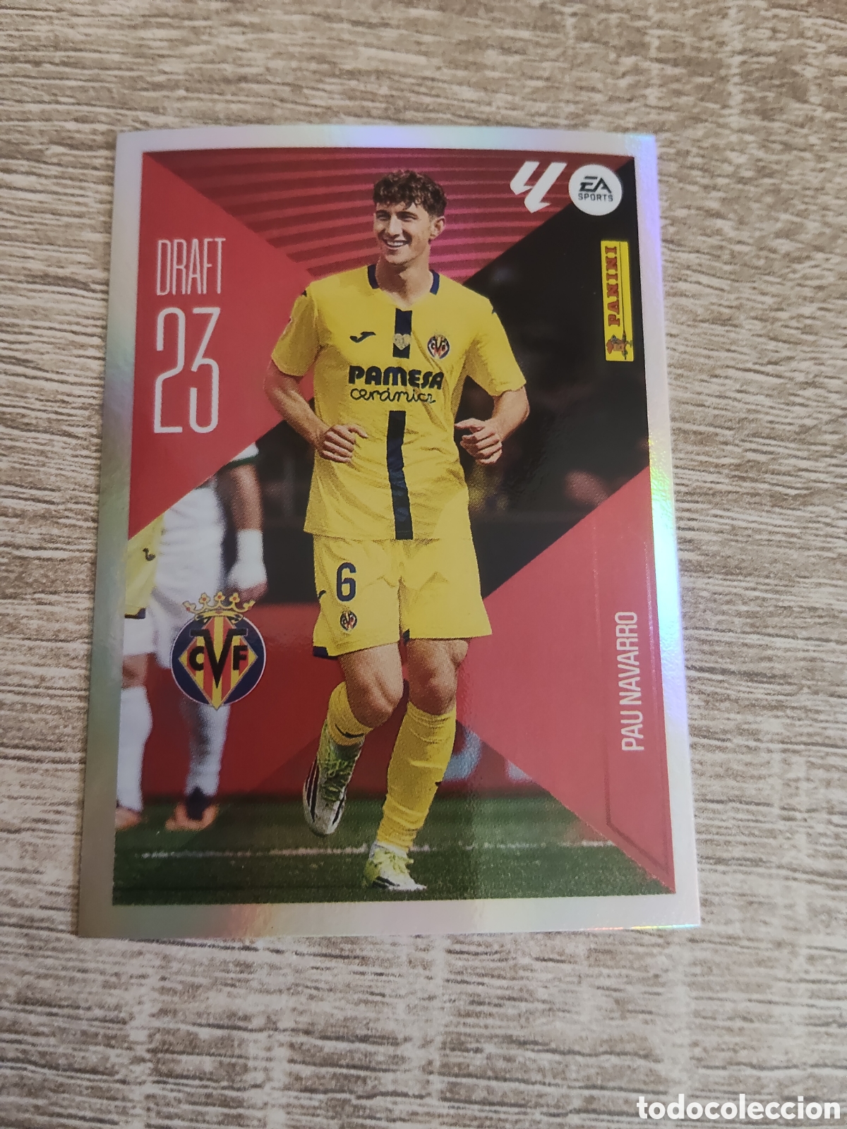 Cromos de f&uacute;tbol: Pau Navarro Villarreal draft 23 liga 2026 2027 26 27 ediciones este