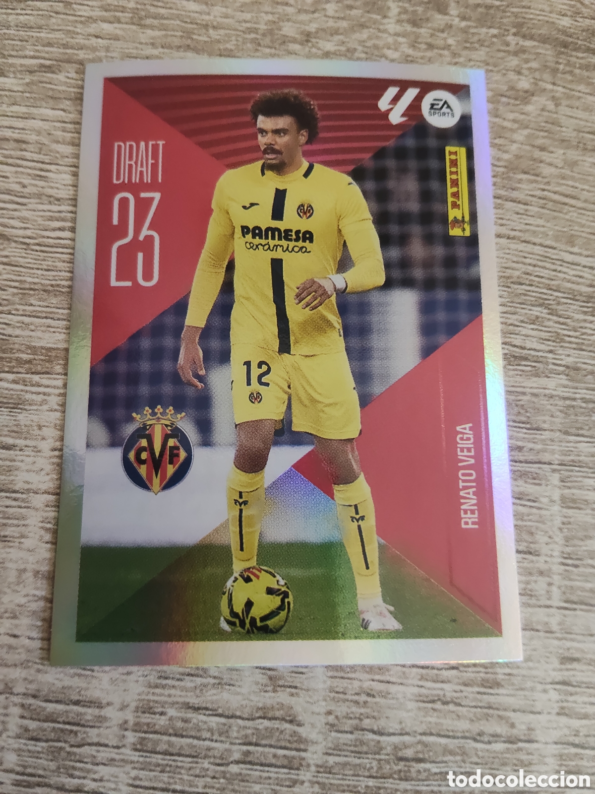 Cromos de f&uacute;tbol: Renato Veiga Villarreal draft 23 liga 2026 2027 26 27 ediciones este