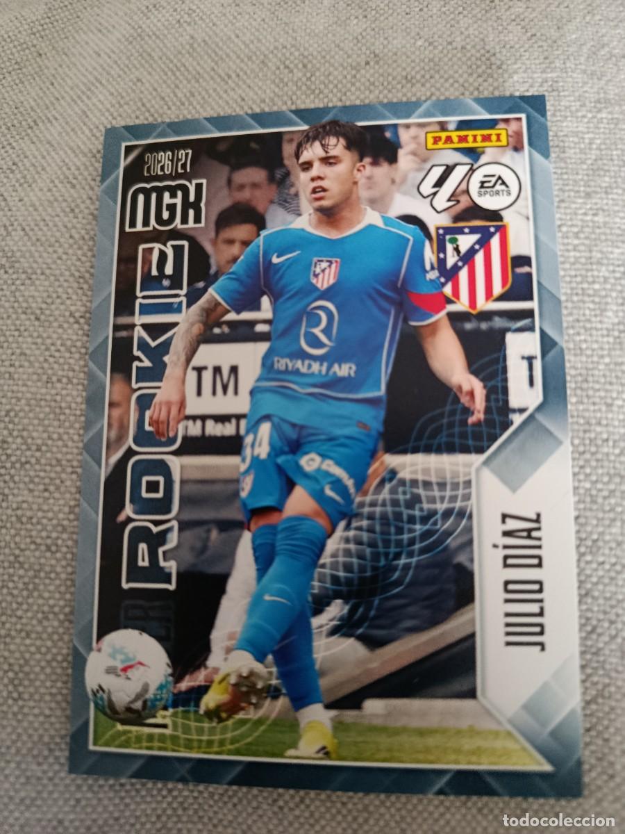 Cromos de f&uacute;tbol: Megacracks 26/27. 415- Julio D&iacute;az. Atl&eacute;tico de Madrid. M&aacute;ster rookie
