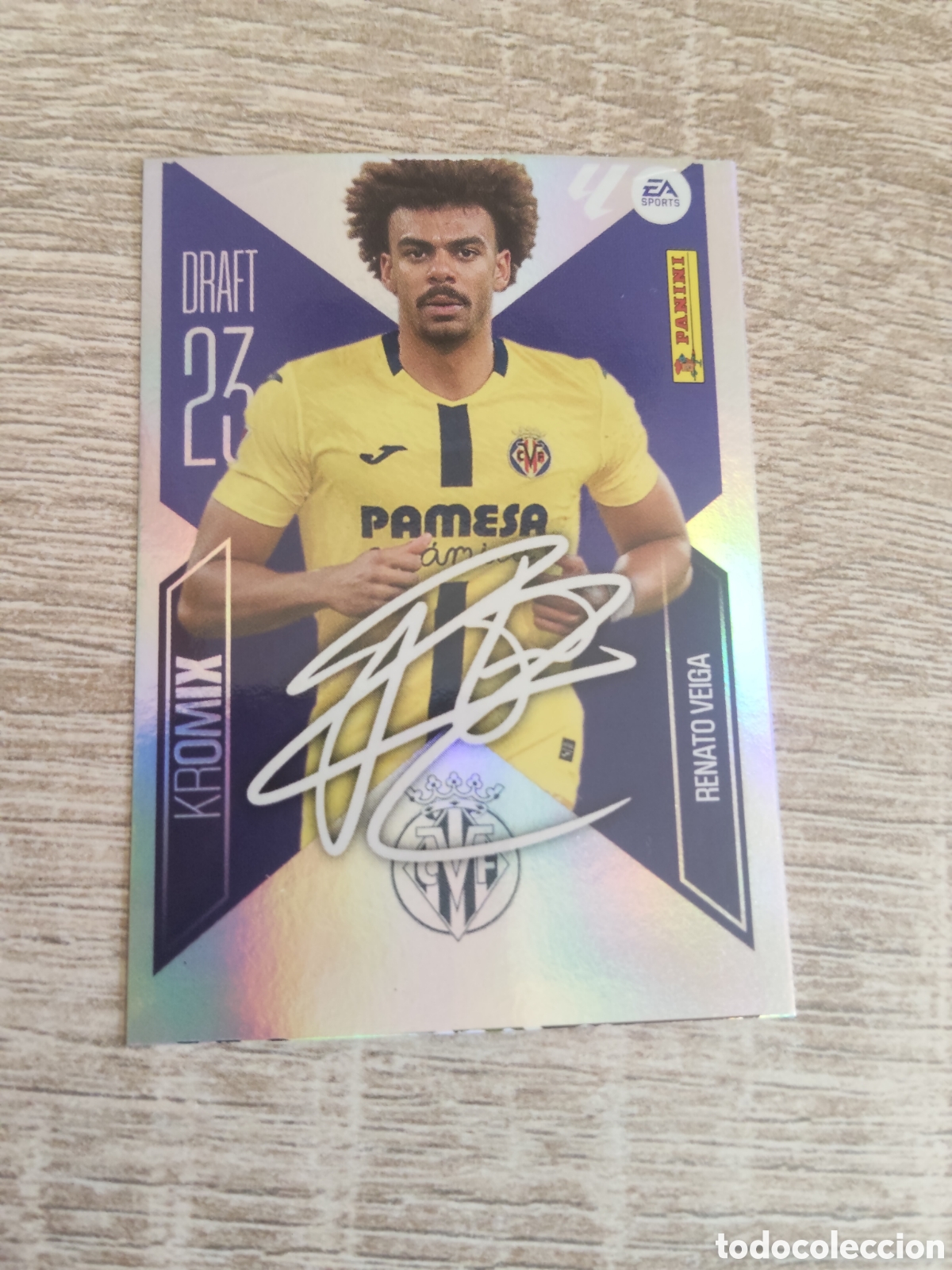Cromos de f&uacute;tbol: Renato Veiga Villarreal draft 23 kromix liga 2026 2027 26 27 ediciones este