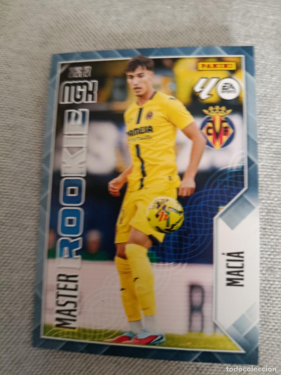 Cromos de f&uacute;tbol: Megacracks 26/27. 417- Maci&aacute;. Villarreal. M&aacute;ster rookie