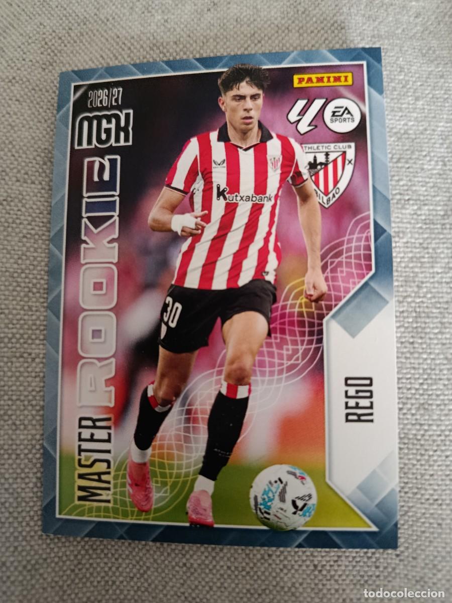 Cromos de f&uacute;tbol: Megacracks 26/27. 418- Rego. Athletic de Bilbao. M&aacute;ster rookie