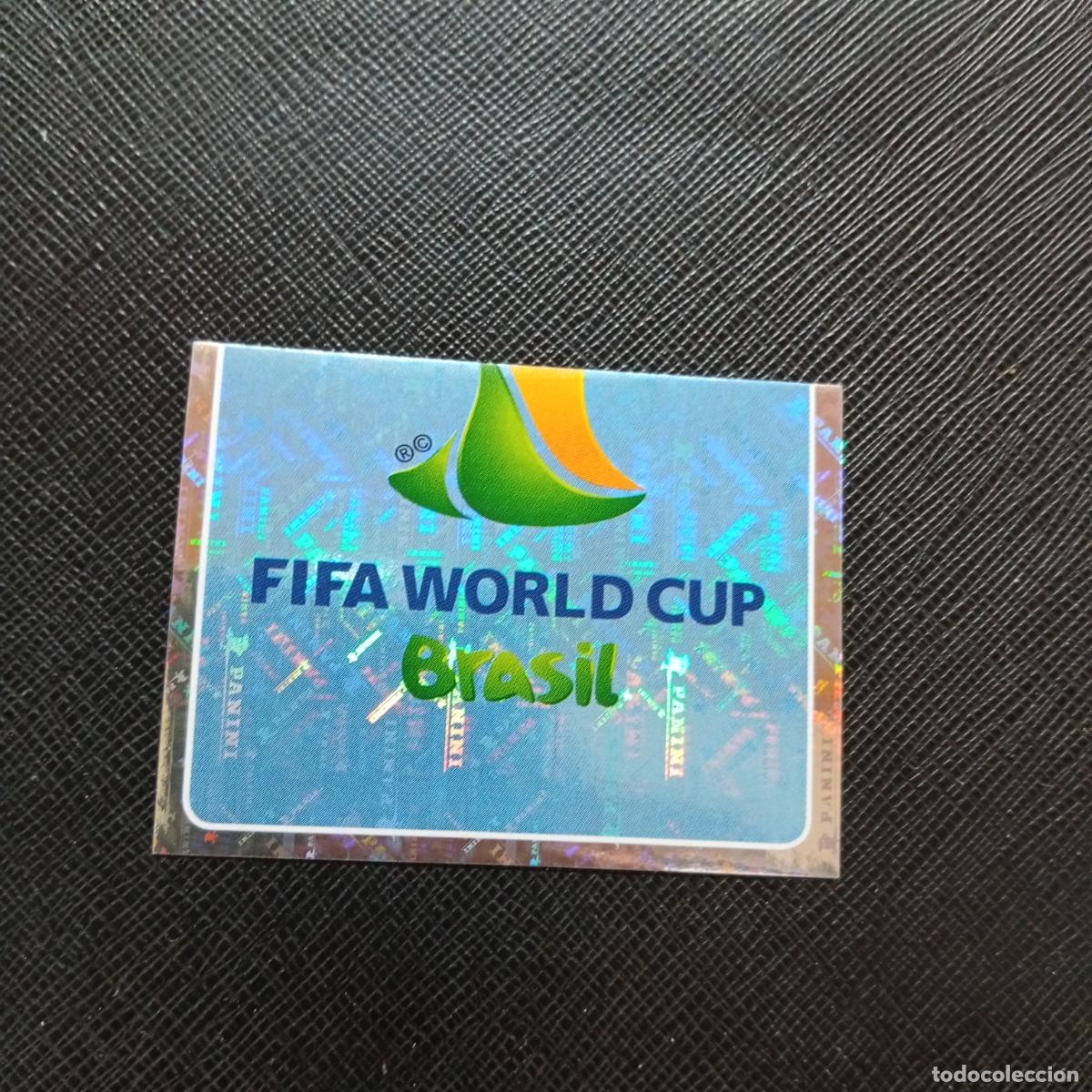 Cromos de f&uacute;tbol: 3 LOGO PANINI MUNDIAL BRASIL 2014 CROMO FUTBOL 14 - SIN PEGAR - A18 PG10