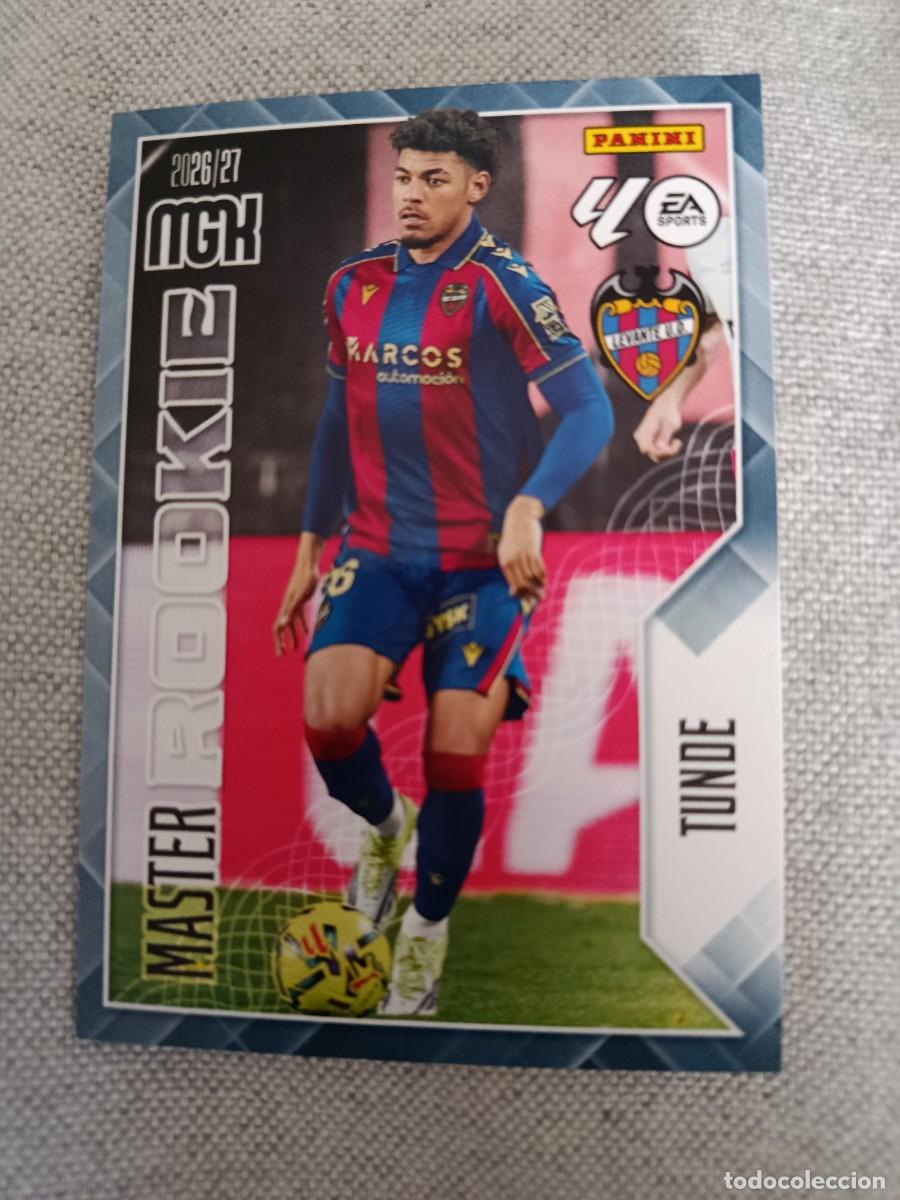 Cromos de f&uacute;tbol: Megacracks 26/27. 421- Tunde. Levante. M&aacute;ster rookie