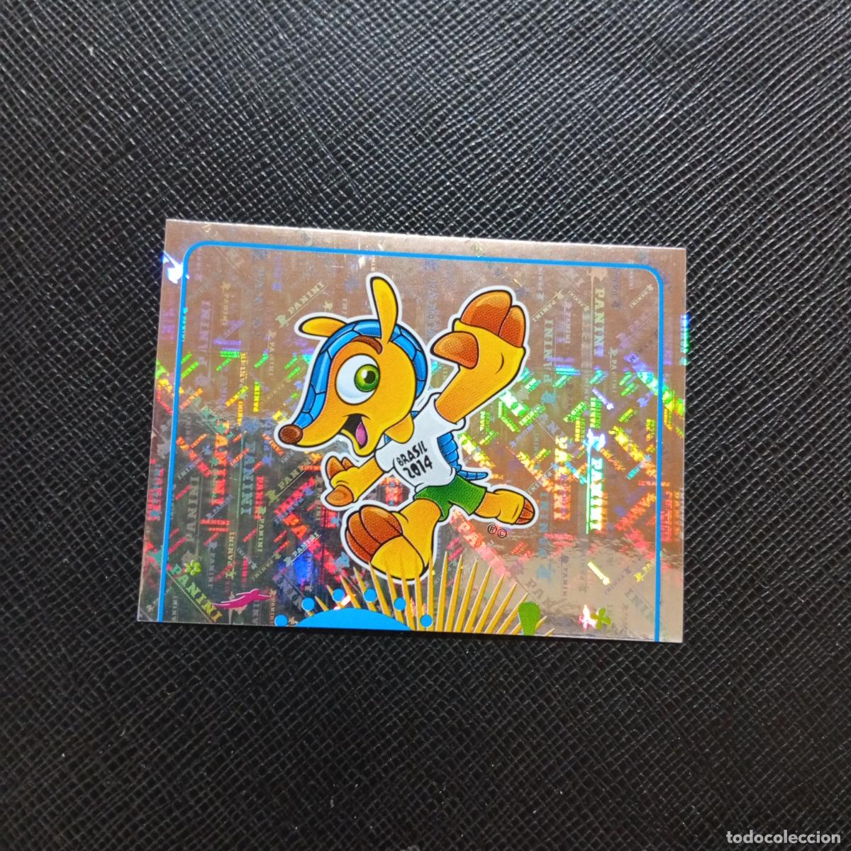 Cromos de f&uacute;tbol: 4 MASCOTA PANINI MUNDIAL BRASIL 2014 CROMO FUTBOL 14 - SIN PEGAR - A18 PG10