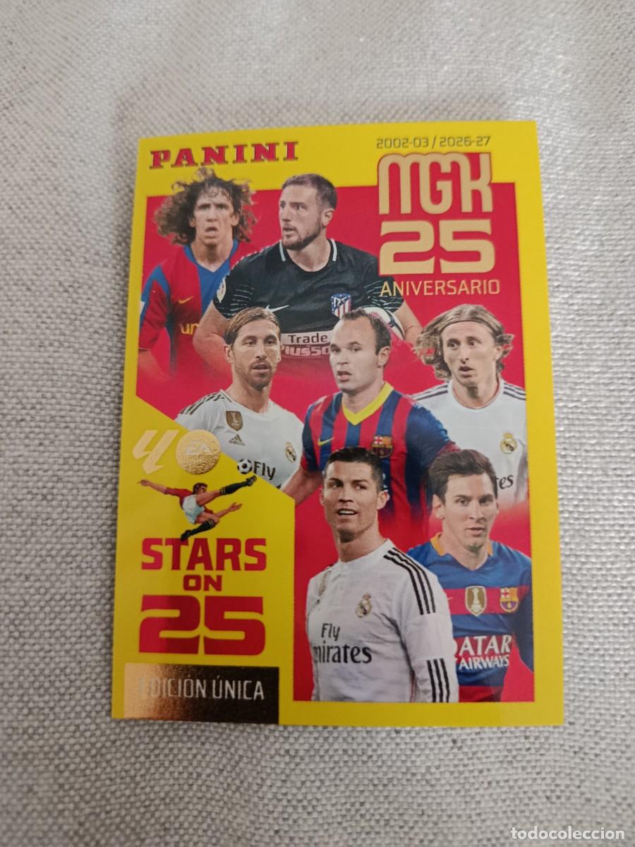 Cromos de f&uacute;tbol: Megacracks 26/27. 425- Ronaldo/Messi/Iniesta. Stars.