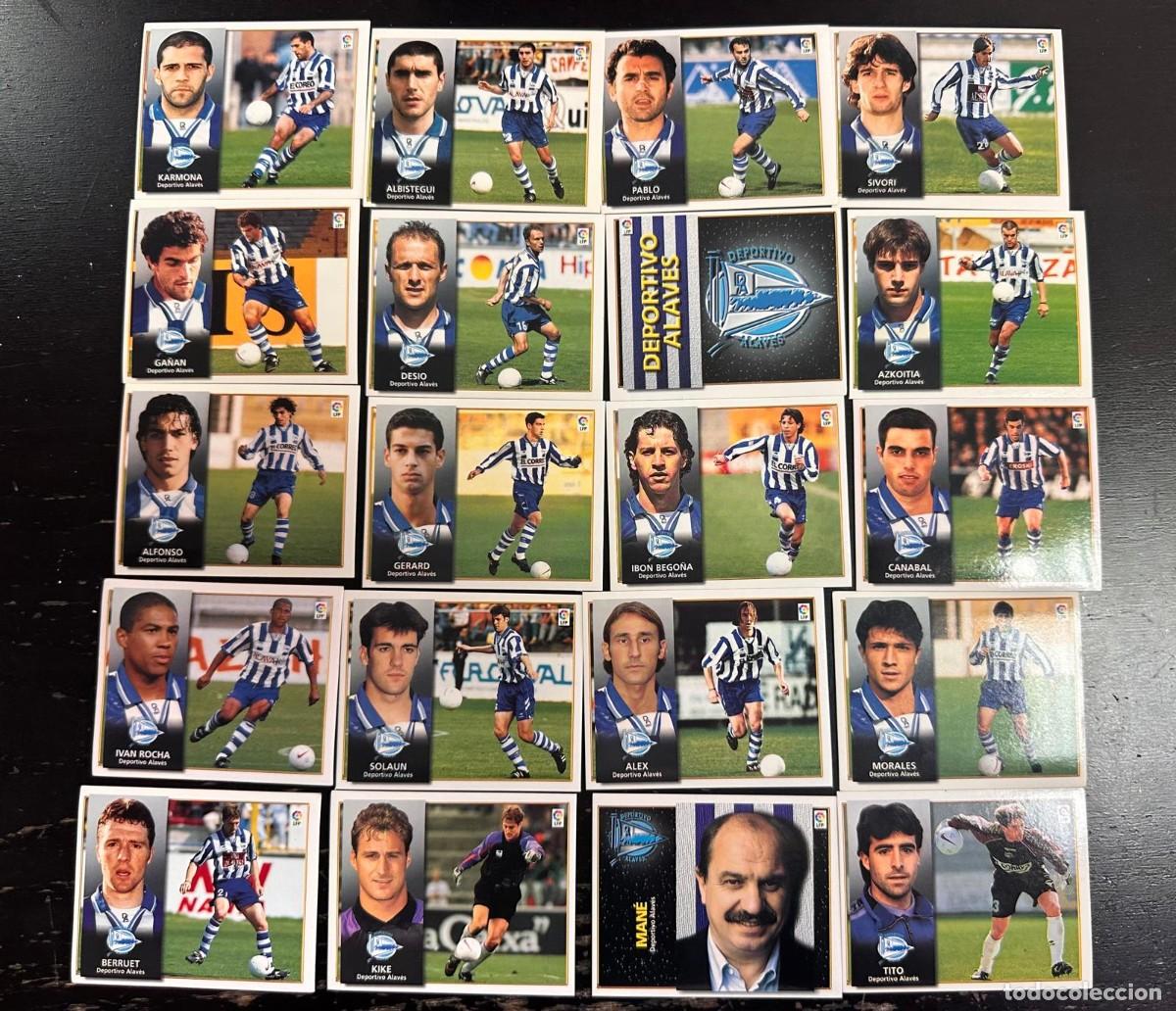 Figurine di Calcio: Lote 20 Cromos 1 Coloca Deportivo Alaves Liga Este 98 99 1998 1999 Sin pegar