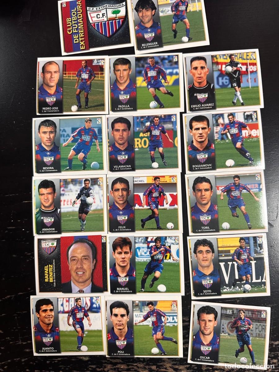 Football Stickers: Lote 17 Cromos Extremadura Liga Este 98 99 1998 1999 Sin pegar