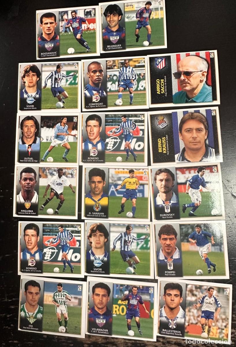 Cromos de f&uacute;tbol: Lote 17 Cromos Liga Este 98 99 1998 1999 Sin pegar