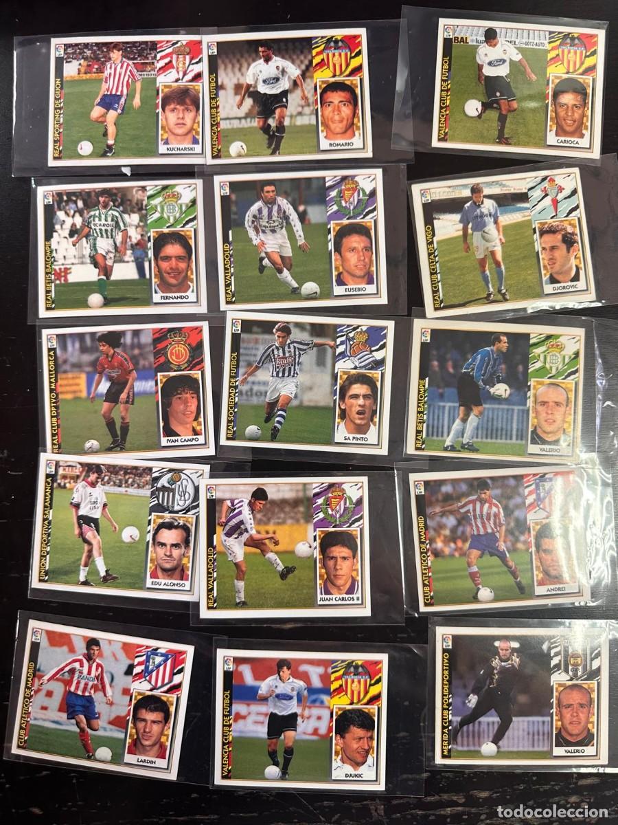 Football Stickers: Lote 15 Cromos Fichajes y Coloca Liga Este 97 98 1997 1998 Sin pegar