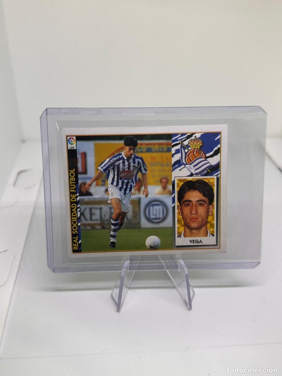 Cromos de f&uacute;tbol: Vega Coloca Real Sociedad Liga Este 97 98 1997 1998 Sin pegar