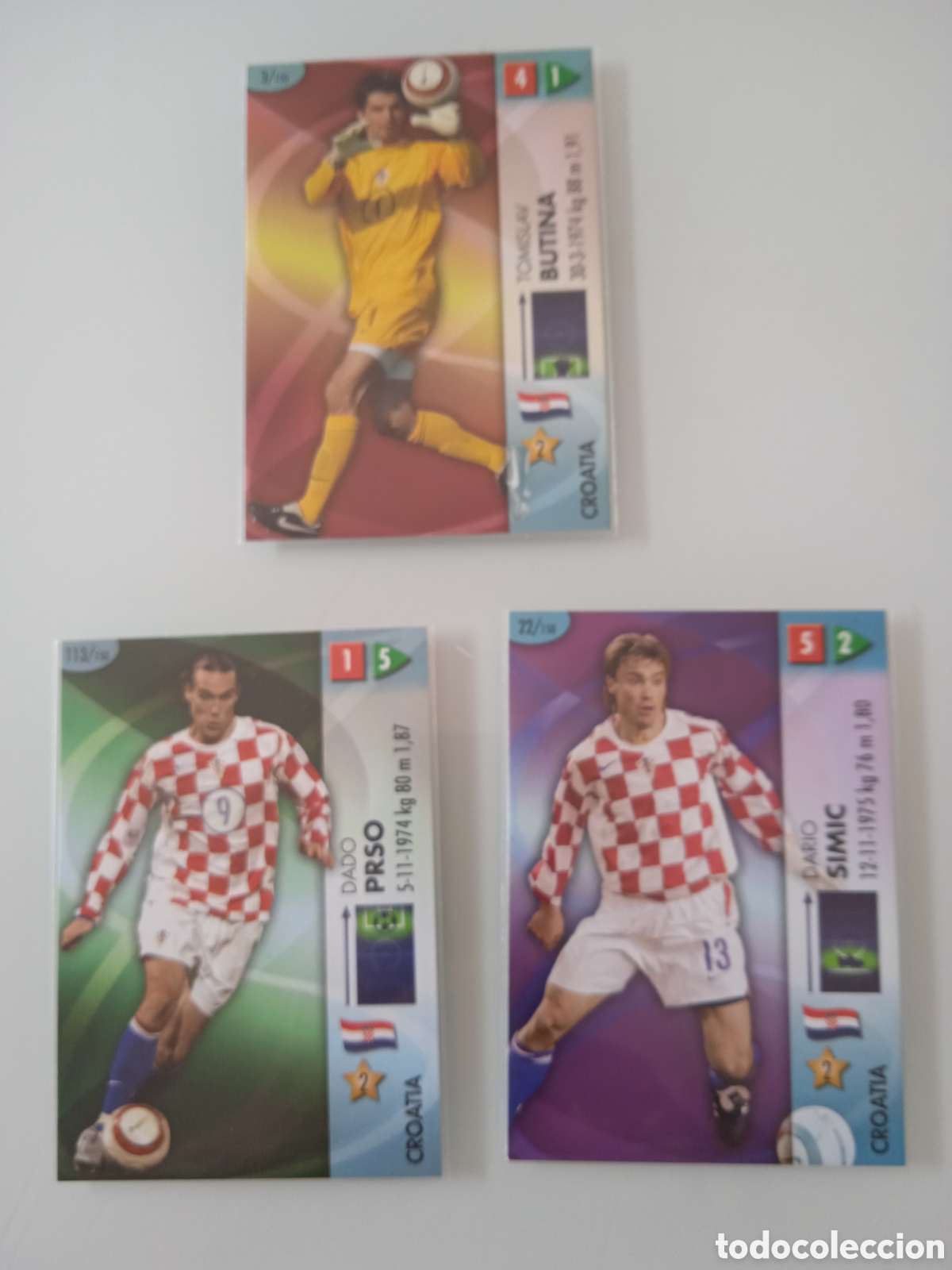 Cromos de f&uacute;tbol: Lote 3 cards Croacia Goaaal FIFA world cup panini 2006