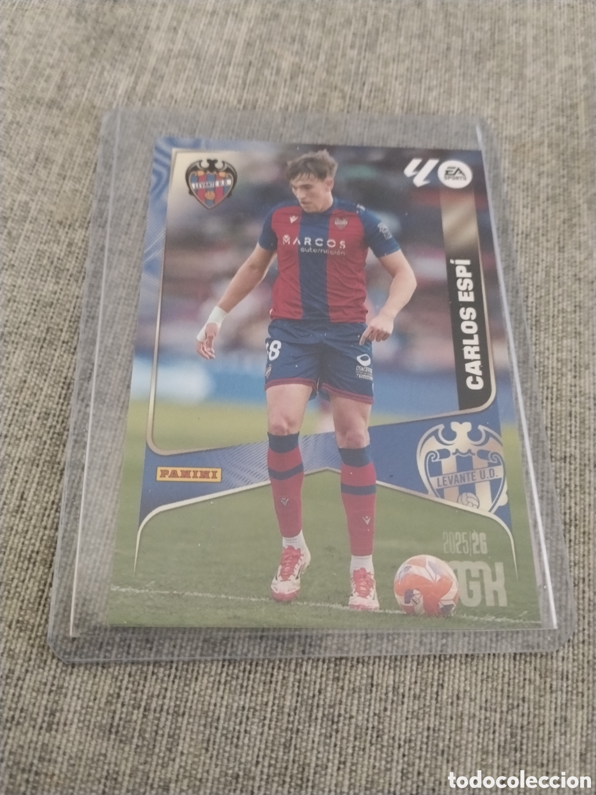 Cromos de f&uacute;tbol: MEGACRACKS 2025 - 26 - N&ordm; 215 CARLOS - ESP&Iacute; ( UD LEVANTE )