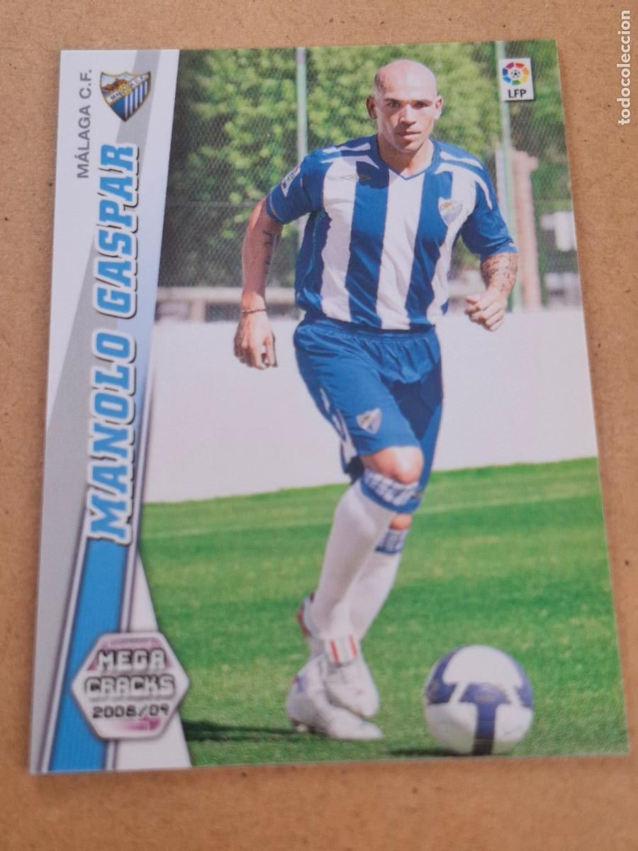 Cromos de f&uacute;tbol: MEGACRACKS 2008 2009 08 09 - PANINI - 483 MANOLO GASPAR - M&Aacute;LAGA CF