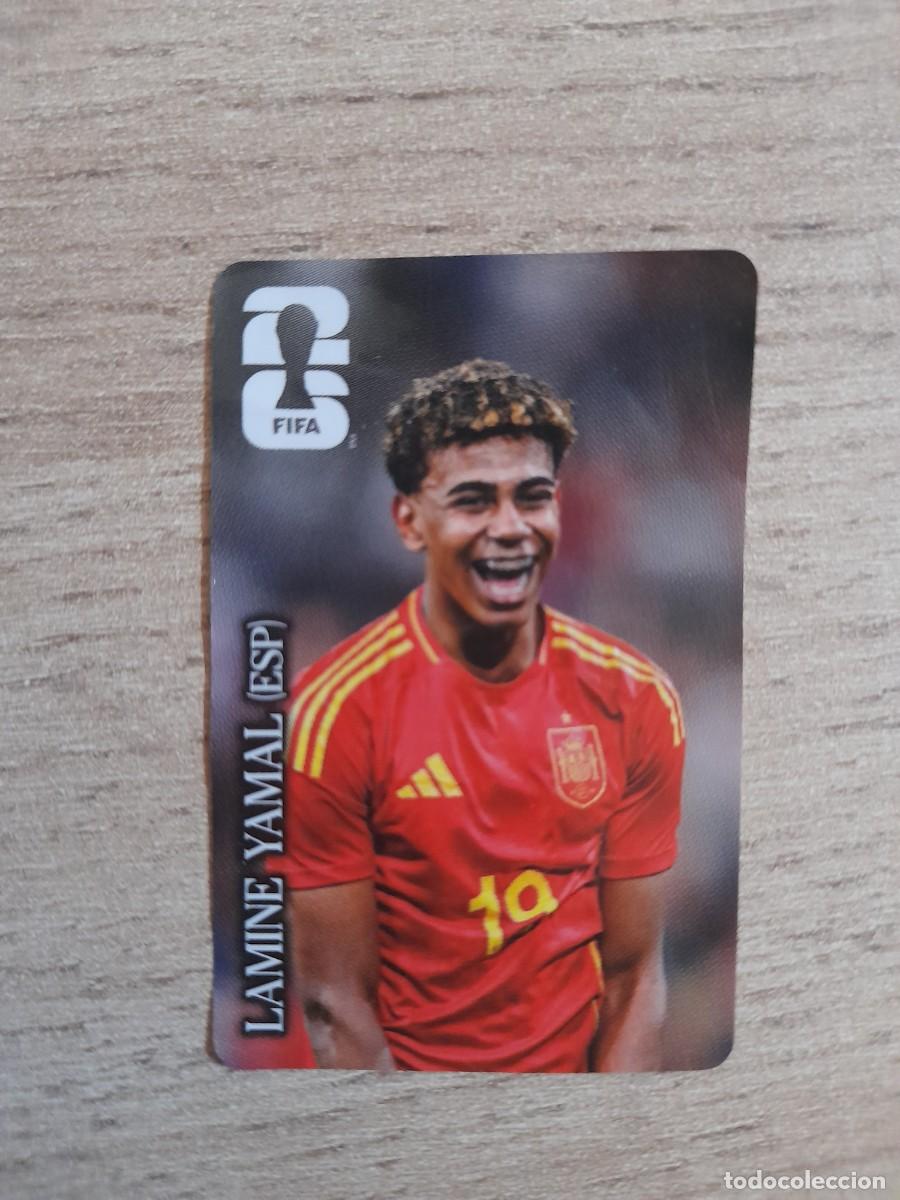 Cromos de f&uacute;tbol: LAMINE YAMAL CROMO STICKER DESPEGADO PROMOCI&Oacute;N COCA-COLA MUNDIAL FIFA WORLD CUP 2026
