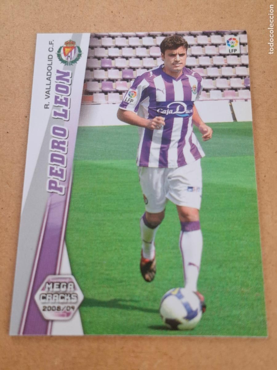 Cromos de f&uacute;tbol: MEGACRACKS 2008 2009 08 09 - PANINI - 486 PEDRO LE&Oacute;N - REAL VALLADOLID