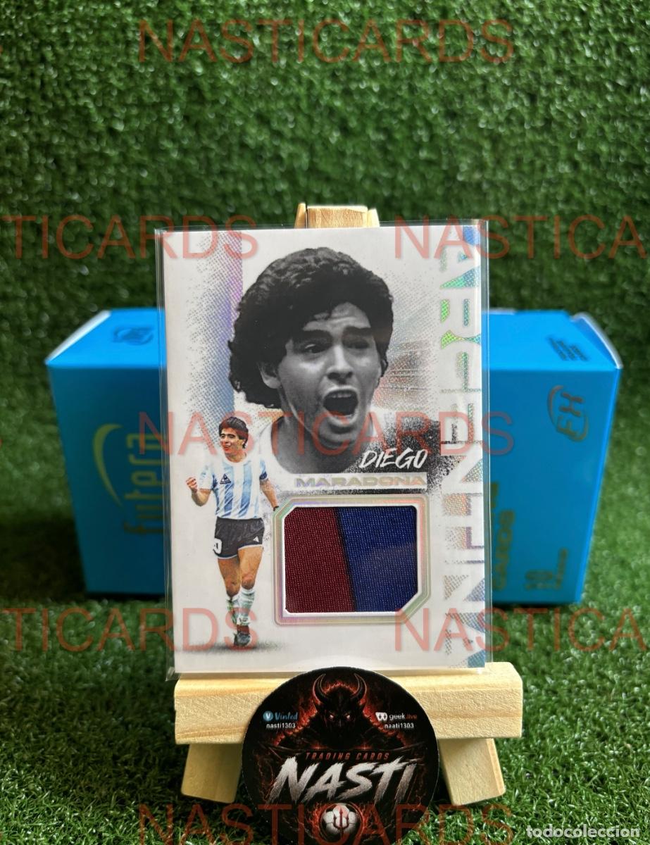 Cromos de f&uacute;tbol: Maradona 1/1 Game Jersey Worn Patch 1983-1984 FC Barcelona