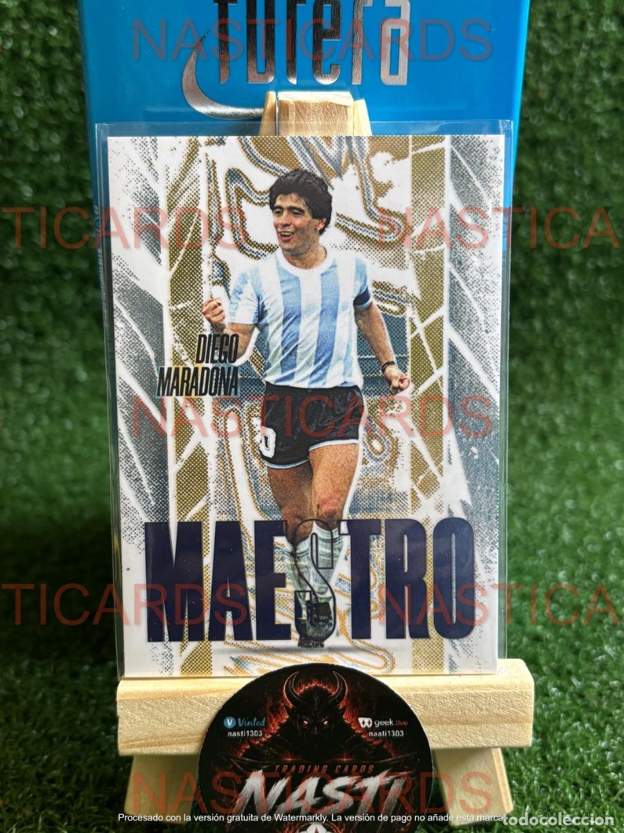 Cromos de f&uacute;tbol: Maradona 3/3 Maestro Argentina Futera FX Series 3