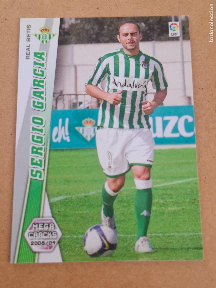 Figurine di Calcio: MEGACRACKS 2008 2009 08 09 - PANINI - 488 SERGIO GARC&Iacute;A - REAL BETIS
