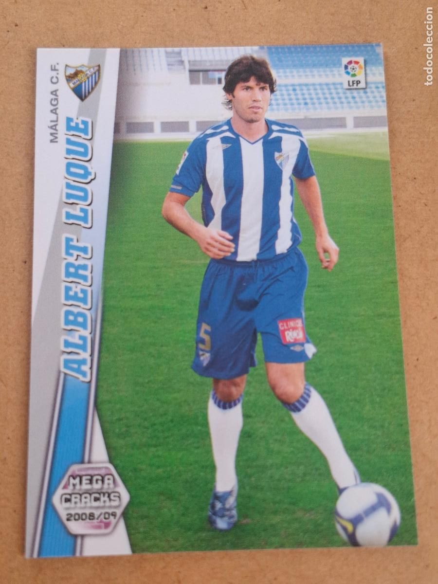 Fu&szlig;ball-Sticker: MEGACRACKS 2008 2009 08 09 - PANINI - 492 ALBERT LUQUE - M&Aacute;LAGA CF