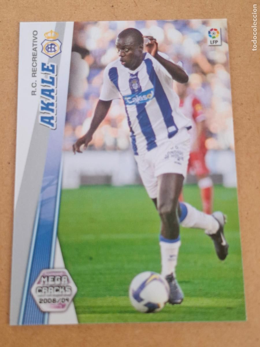 Cromos de f&uacute;tbol: MEGACRACKS 2008 2009 08 09 - PANINI - 495 AKALE - R.C. RECREATIVO