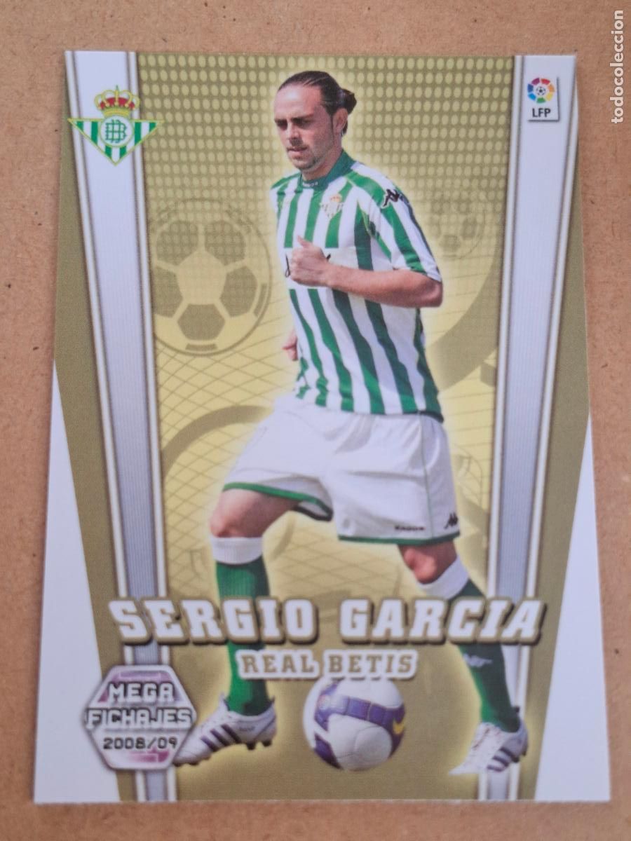 Cromos de f&uacute;tbol: MEGACRACKS 2008 2009 08 09 - PANINI - 503 SERGIO GARC&Iacute;A - REAL BETIS