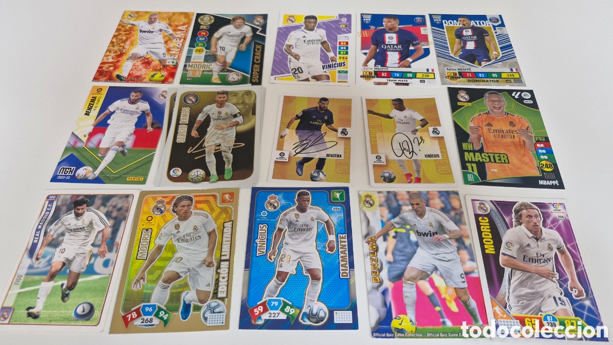 Cromos de f&uacute;tbol: Vendo lote del Madrid diferentes