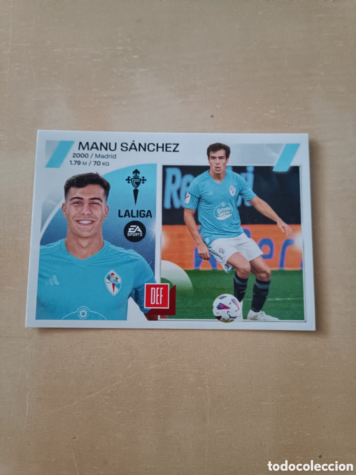 Cromos de f&uacute;tbol: CROMO MANU S&Aacute;NCHEZ &Uacute;LTIMOS FICHAJES N&deg; 14 LIGA ESTE 2023 2024 23 24 RC CELTA SEGUNDA EDICI&Oacute;N 2&ordf;