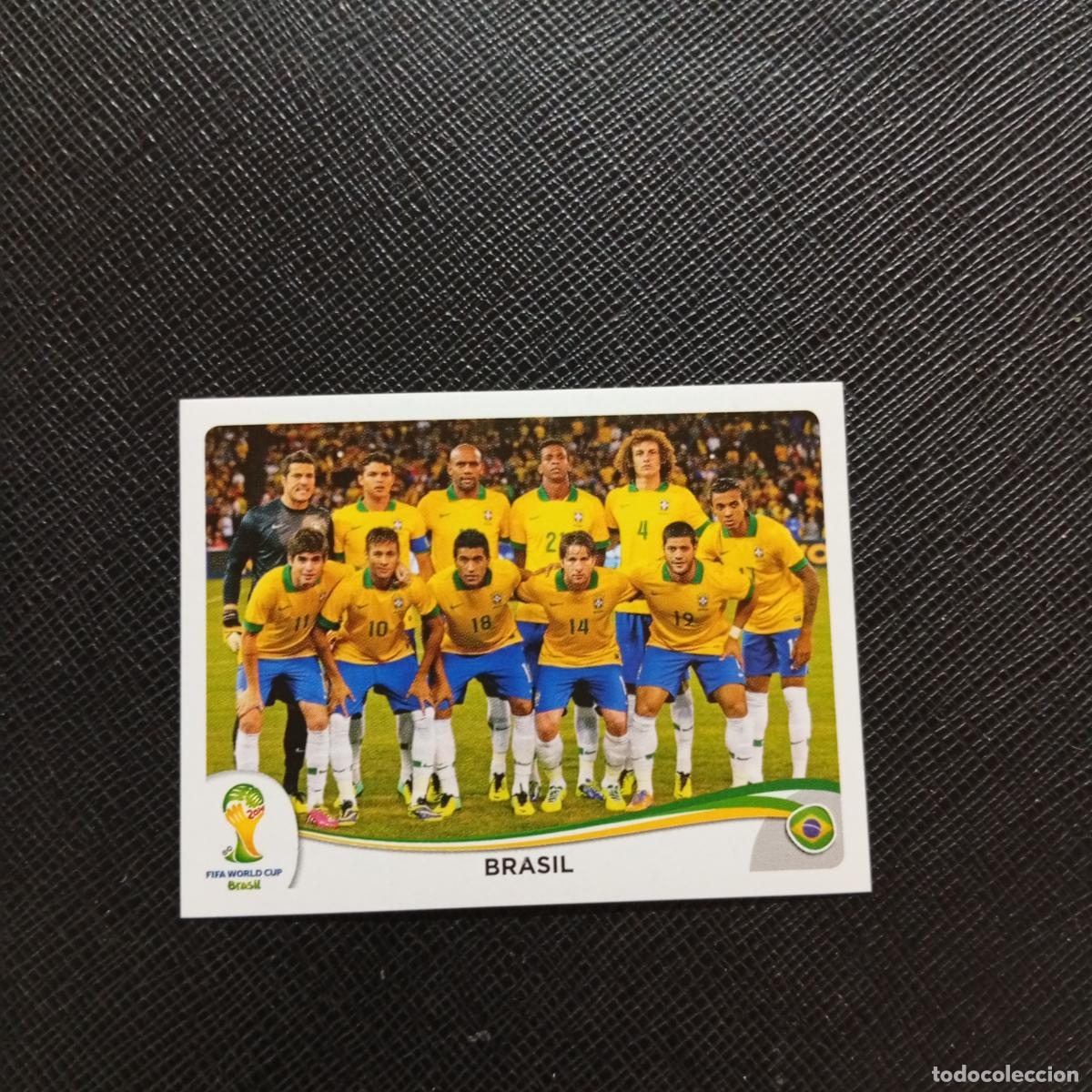 Cromos de f&uacute;tbol: 33 NEYMAR ALINEACION BRASIL PANINI MUNDIAL BRASIL 2014 CROMO FUTBOL 14 - SIN PEGAR - A18 PG82