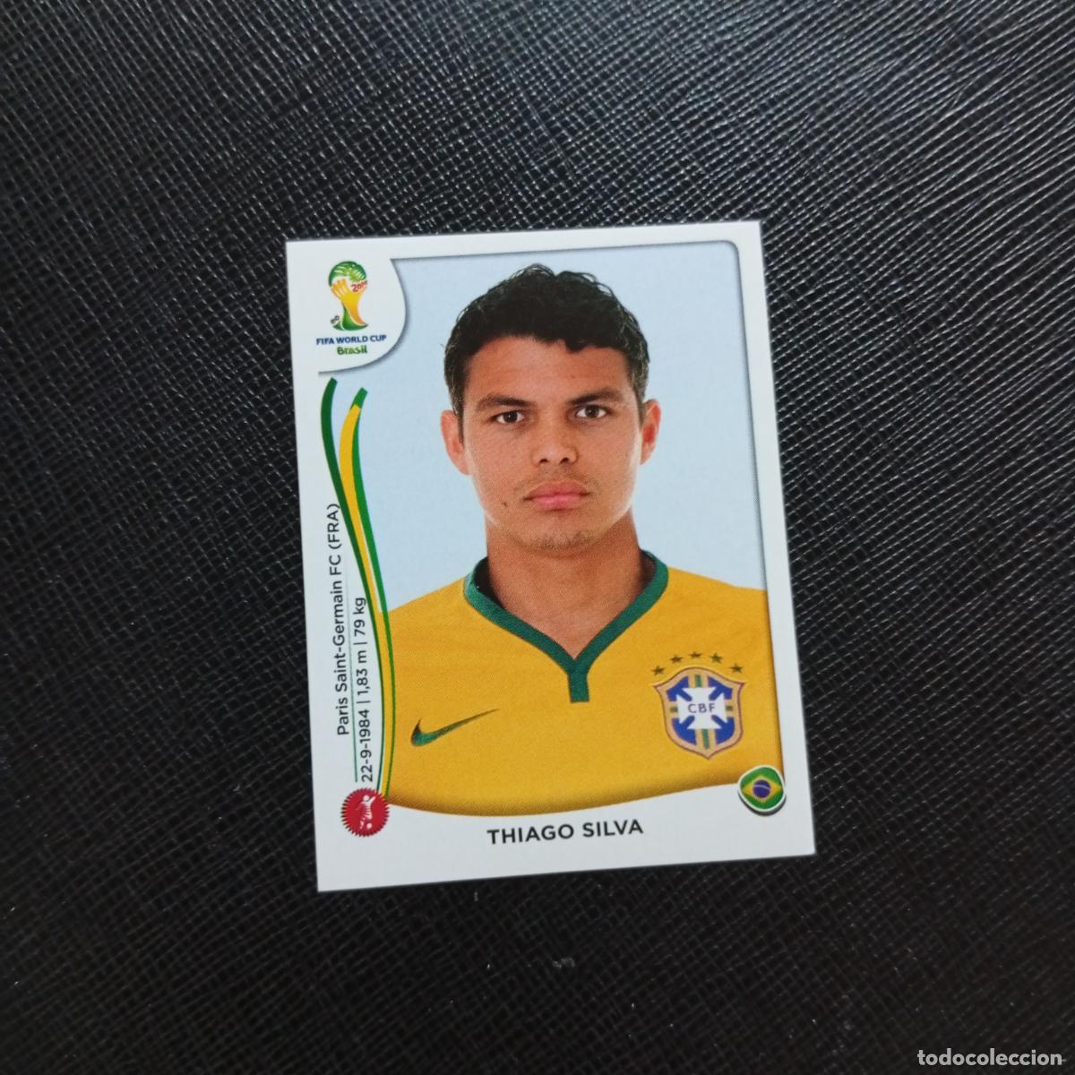 Cromos de f&uacute;tbol: 35 THIAGO SILVA BRASIL PANINI MUNDIAL BRASIL 2014 CROMO FUTBOL 14 - SIN PEGAR - A18 PG82