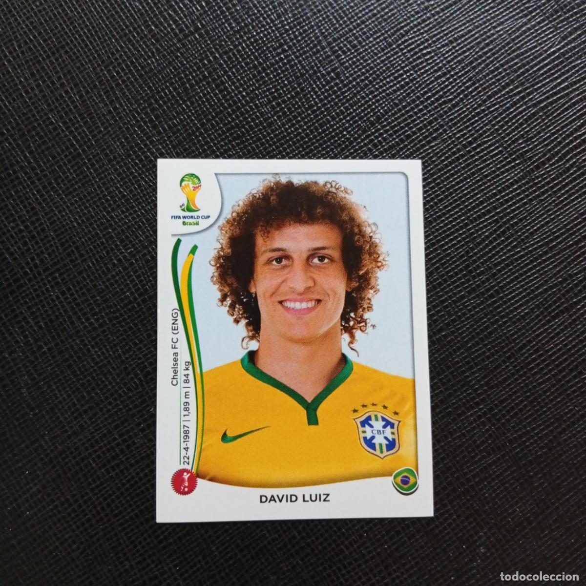 Cromos de f&uacute;tbol: 36 DAVID LUIZ BRASIL PANINI MUNDIAL BRASIL 2014 CROMO FUTBOL 14 - SIN PEGAR - A18 PG82