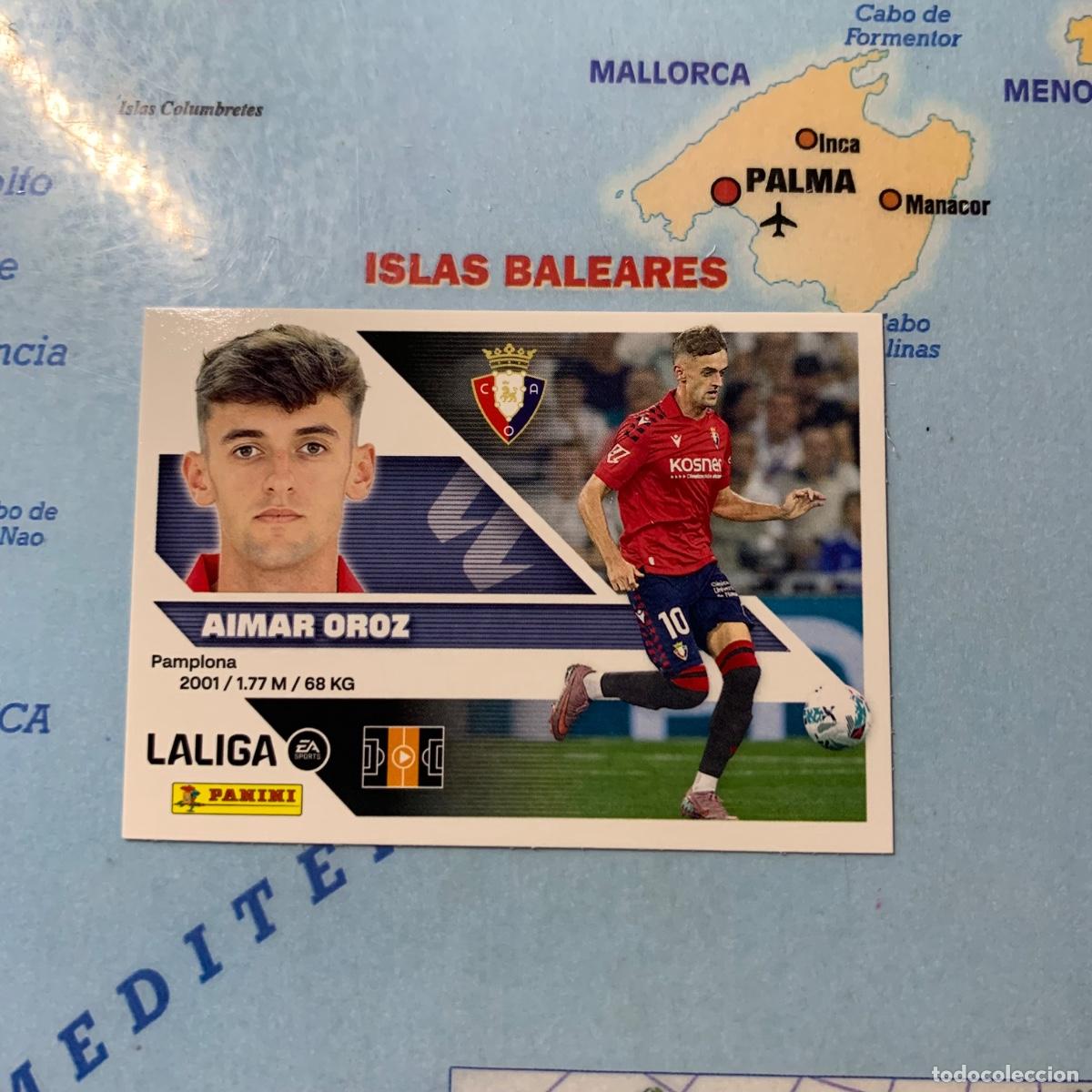 Cromos de f&uacute;tbol: Aimar Oroz n&uacute;mero 15 de Osasuna cromo liga este 26-27 2026-2027