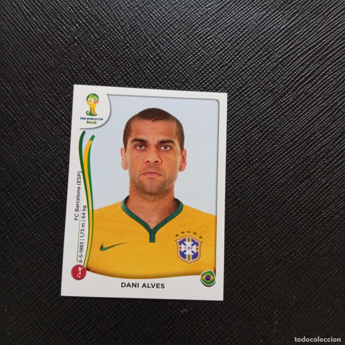 Cromos de f&uacute;tbol: 37 DANI ALVES BRASIL PANINI MUNDIAL BRASIL 2014 CROMO FUTBOL 14 - SIN PEGAR - CJ1