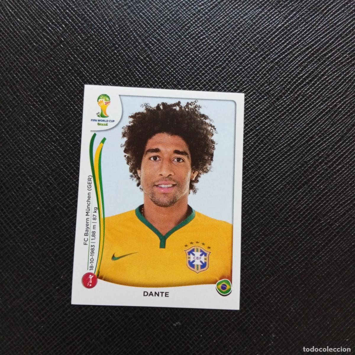 Cromos de f&uacute;tbol: 39 DANTE BRASIL PANINI MUNDIAL BRASIL 2014 CROMO FUTBOL 14 - SIN PEGAR - CJ1