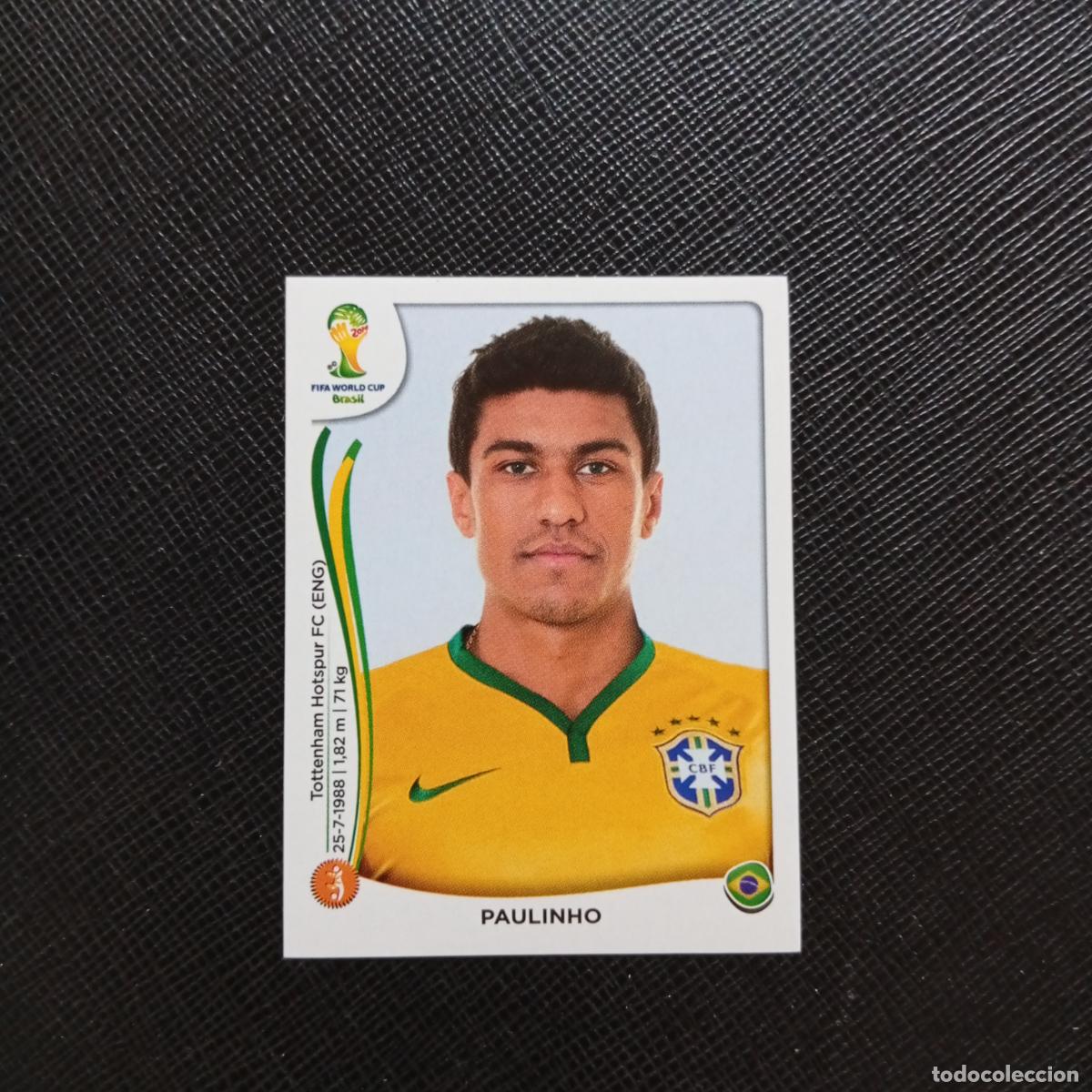 Cromos de f&uacute;tbol: 41 PAULINHO BRASIL PANINI MUNDIAL BRASIL 2014 CROMO FUTBOL 14 - SIN PEGAR - CJ1