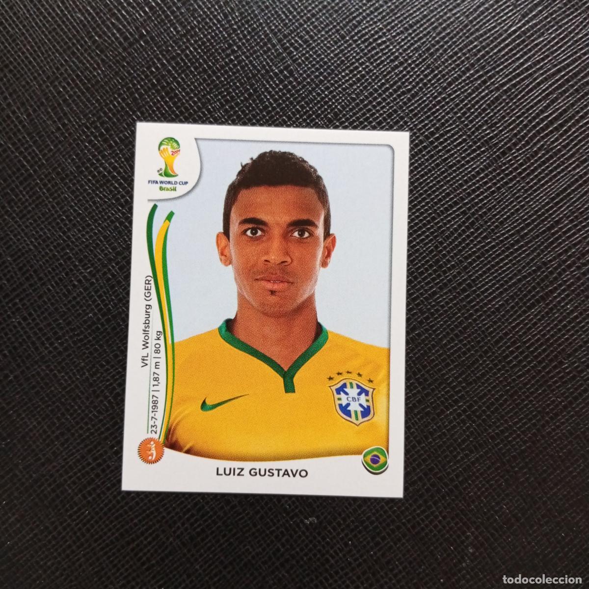 Cromos de f&uacute;tbol: 42 LUIZ GUSTAVO BRASIL PANINI MUNDIAL BRASIL 2014 CROMO FUTBOL 14 - SIN PEGAR - CJ1
