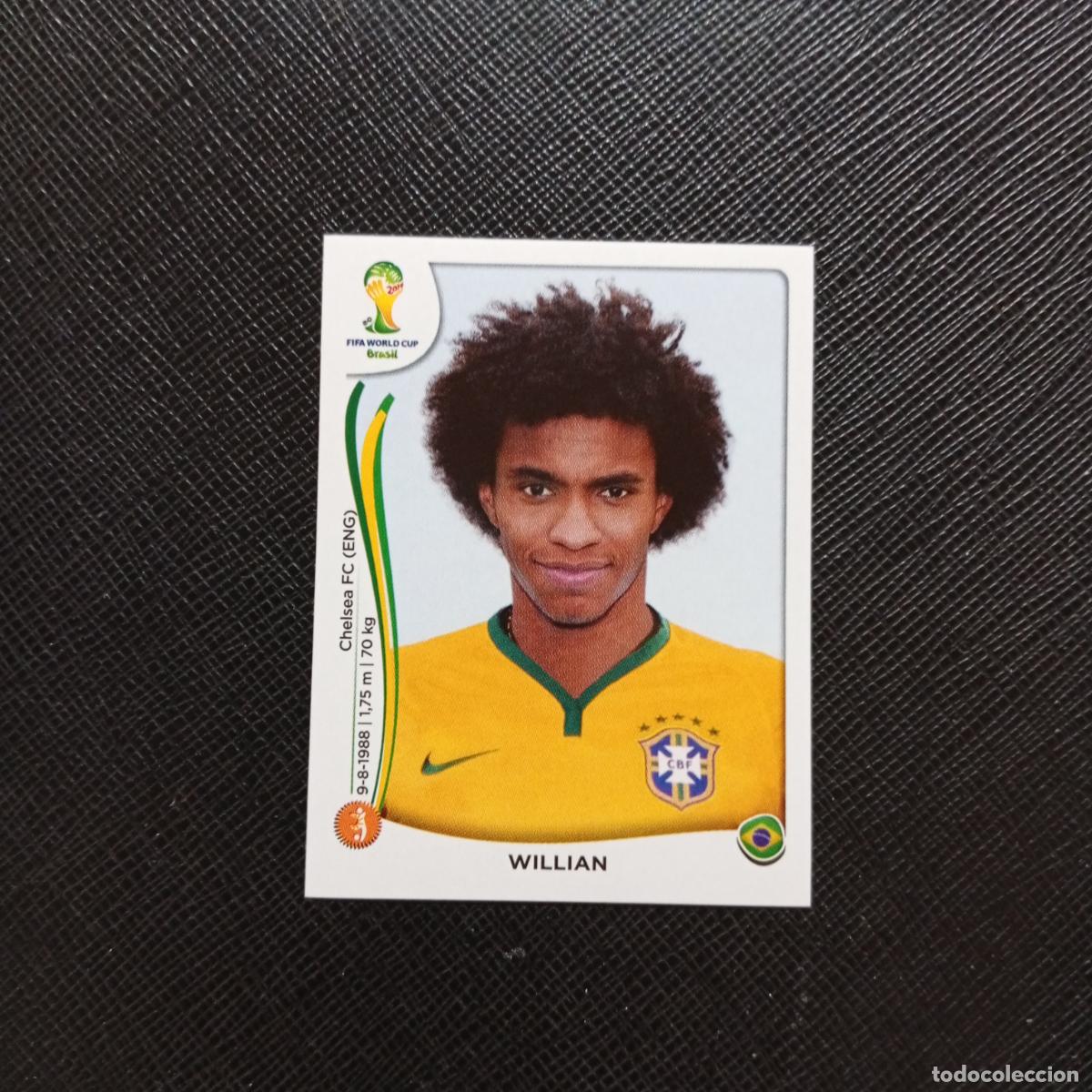 Cromos de f&uacute;tbol: 46 WILLIAN BRASIL PANINI MUNDIAL BRASIL 2014 CROMO FUTBOL 14 - SIN PEGAR - CJ1
