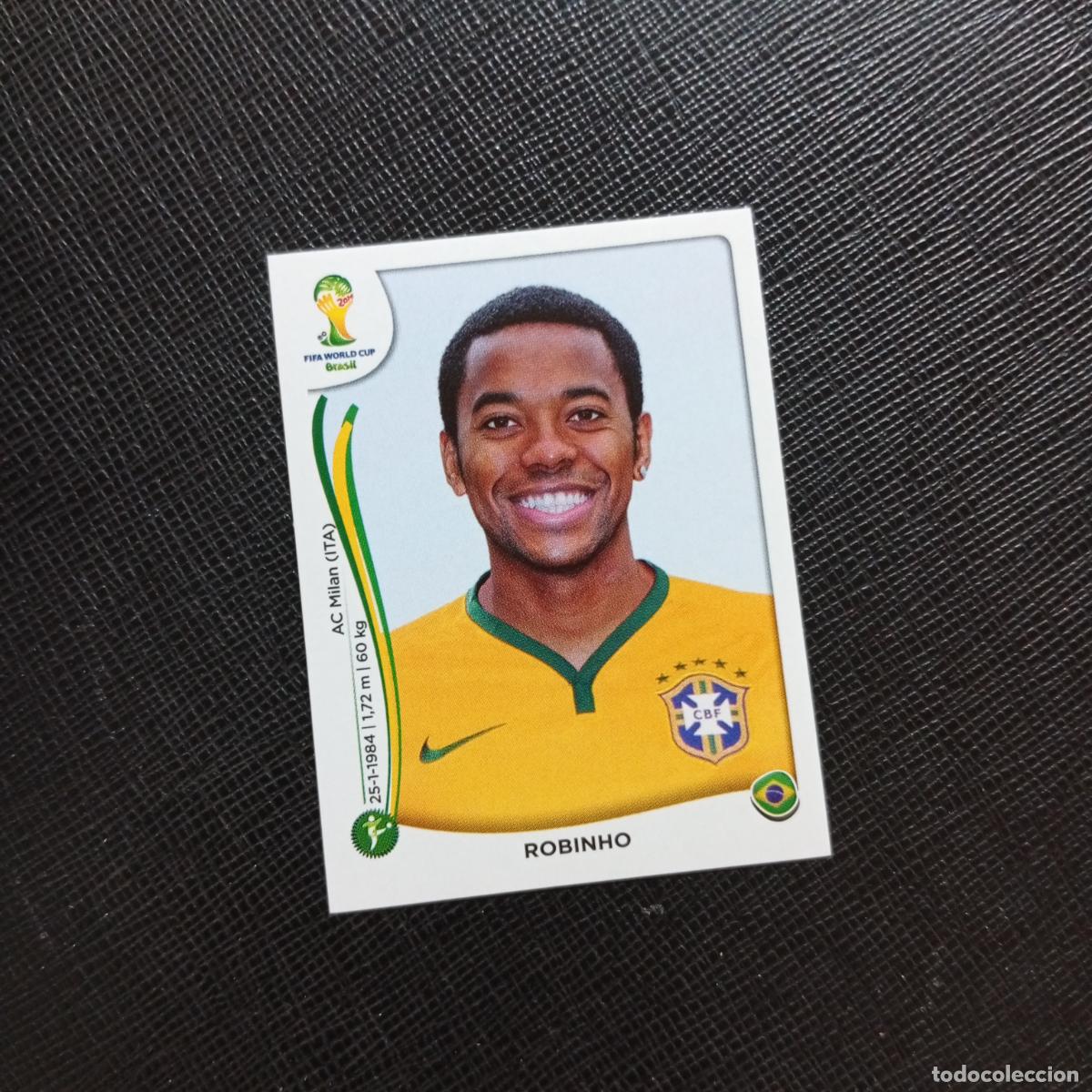 Cromos de f&uacute;tbol: 47 ROBINHO BRASIL PANINI MUNDIAL BRASIL 2014 CROMO FUTBOL 14 - SIN PEGAR - CJ1