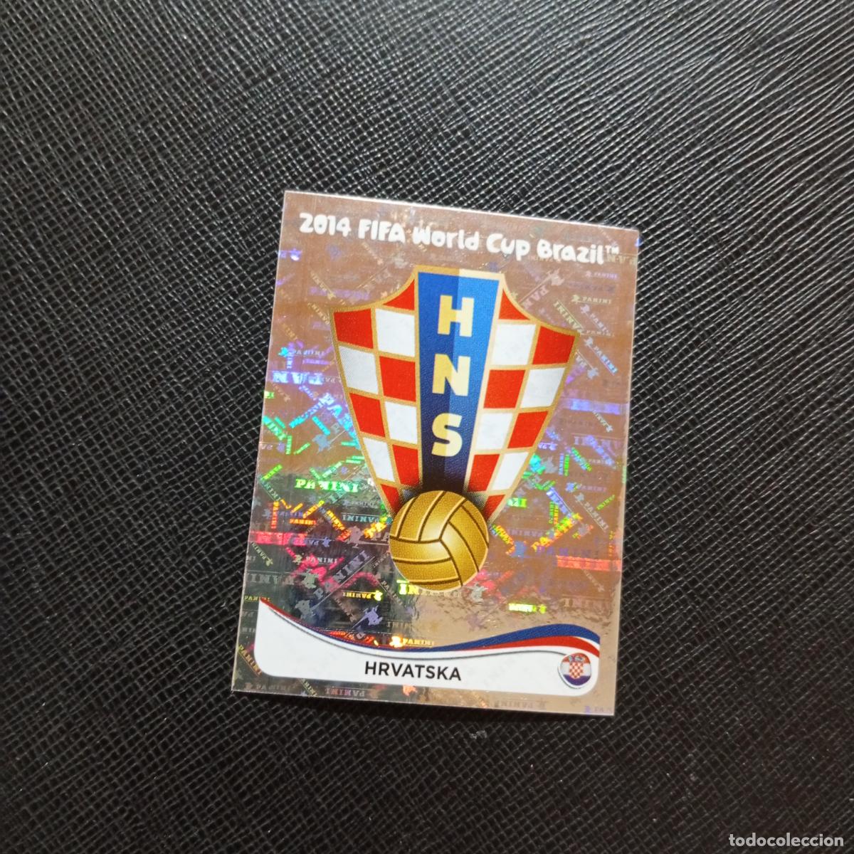 Cromos de f&uacute;tbol: 51 ESCUDO CROACIA PANINI MUNDIAL BRASIL 2014 CROMO FUTBOL 14 - SIN PEGAR - CJ1