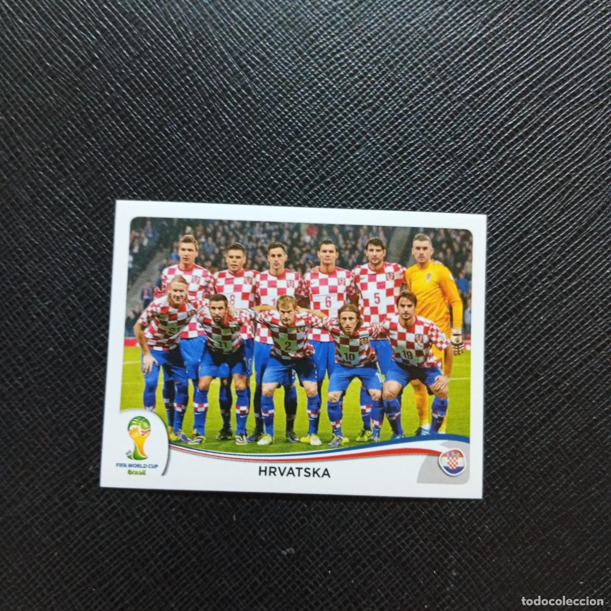 Cromos de f&uacute;tbol: 52 ALINEACION CROACIA PANINI MUNDIAL BRASIL 2014 CROMO FUTBOL 14 - SIN PEGAR - CJ1