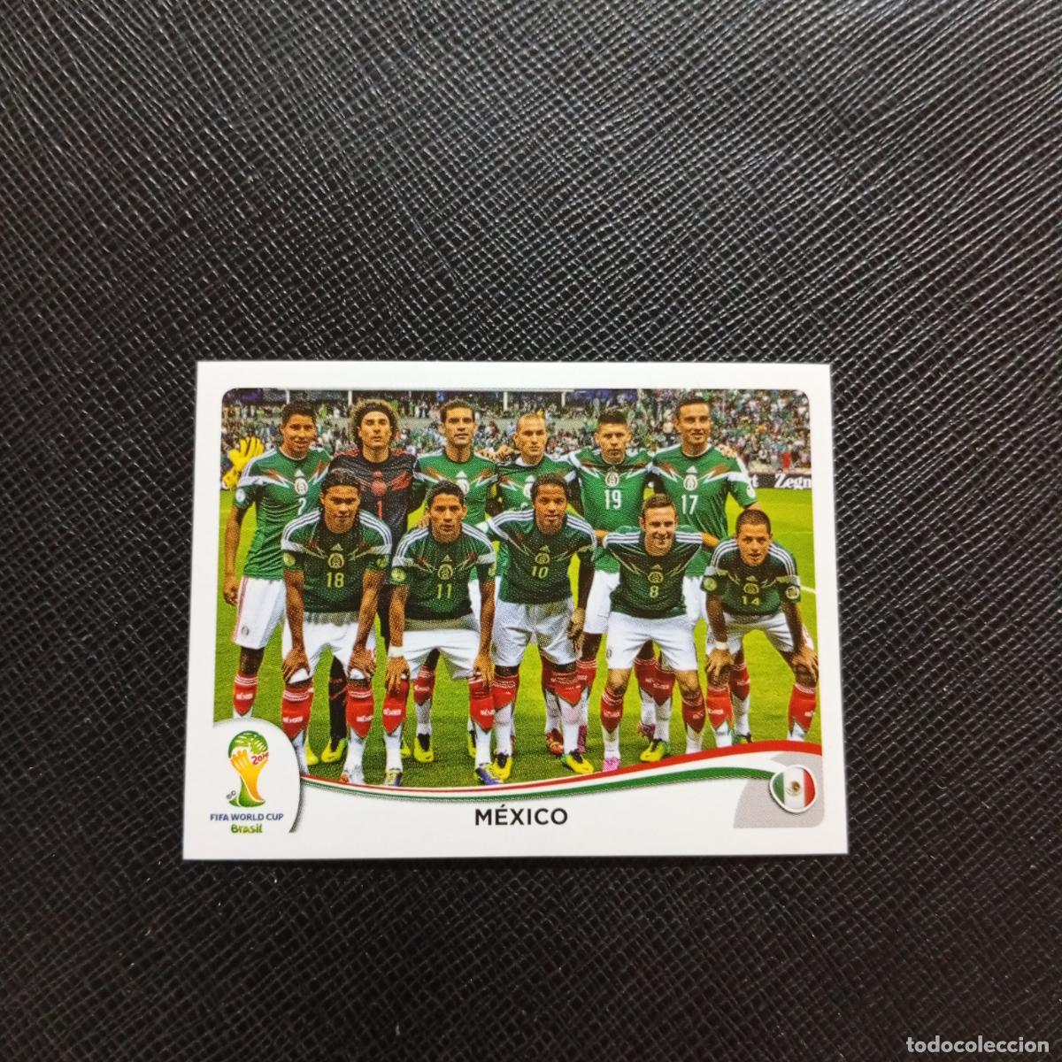 Cromos de f&uacute;tbol: 71 ALINEACION MEXICO PANINI MUNDIAL BRASIL 2014 CROMO FUTBOL 14 - SIN PEGAR - CJ1
