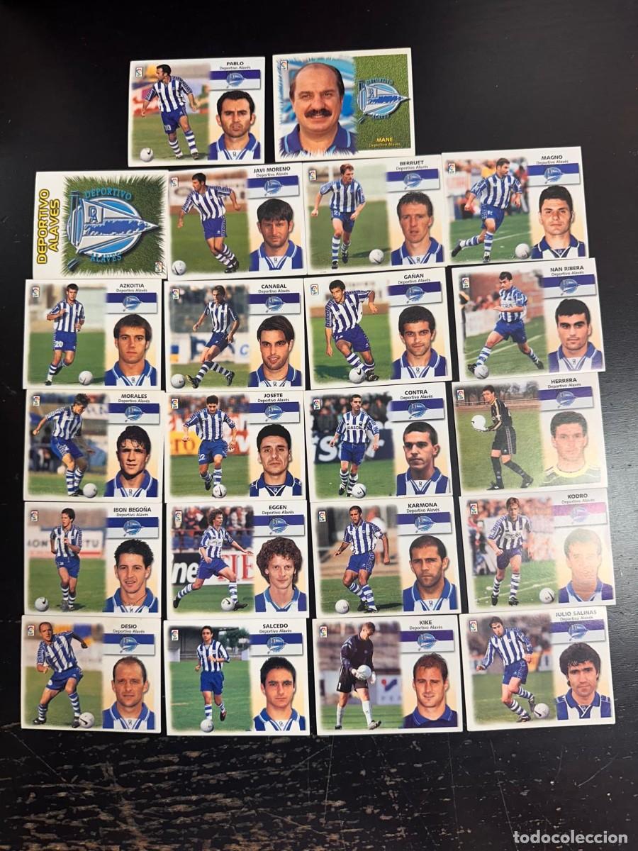 Cromos de Futebol: Lote 22 Cromos Deportivo Alaves Liga Este 99 00 1999 2000 Sin pegar