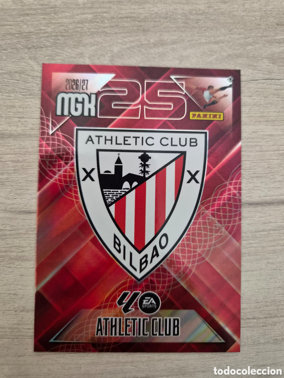 Cromos de Futebol: N&deg;37 Escudo Athletic de Bilbao Megacracks 26/27
