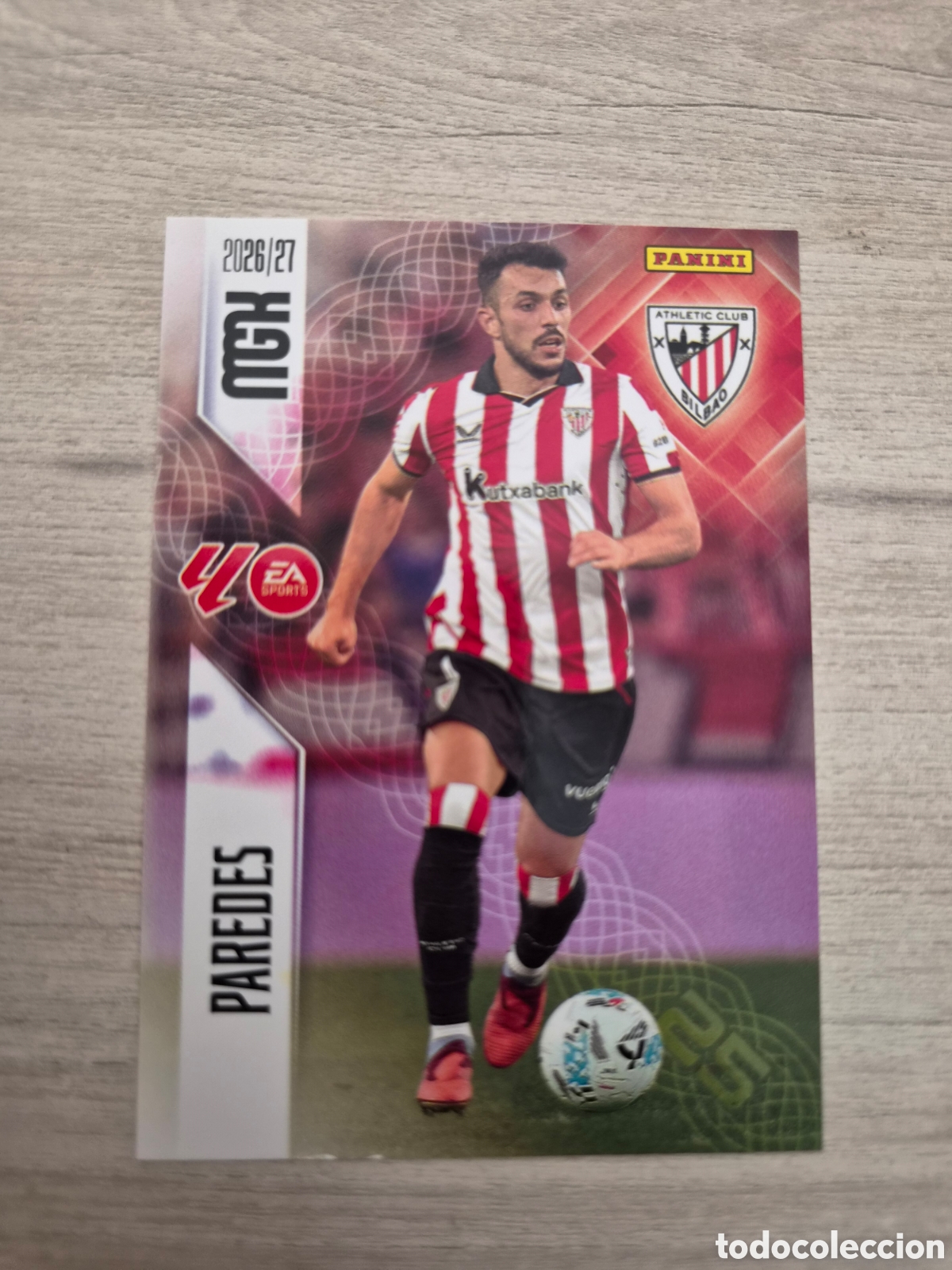Cromos de f&uacute;tbol: N&deg;42 Athletic de Bilbao Paredes Megacracks 26/27
