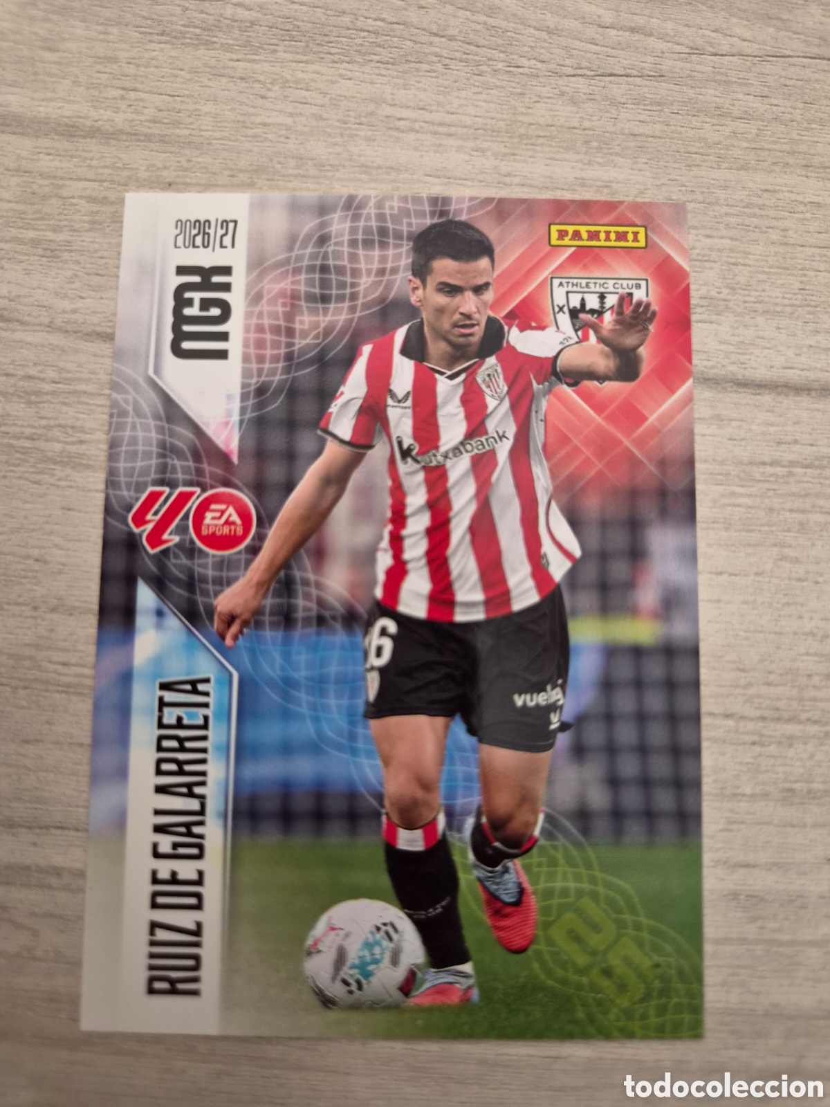 Cromos de f&uacute;tbol: N&deg;45 Athletic de Bilbao Ruiz de Galarreta Megacracks 26/27